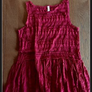 Free People red lace top